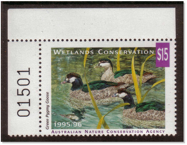 Australian Duck Stamps selling at 10 of face value!
